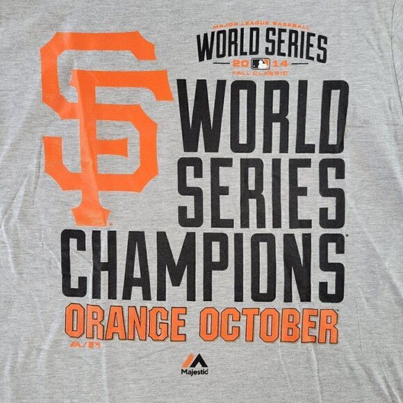 NWD MLB San Francisco Giants WorldâSeriesâBoysâShortâSleeveâT-shirtâSzâM - Picture 3 of 7
